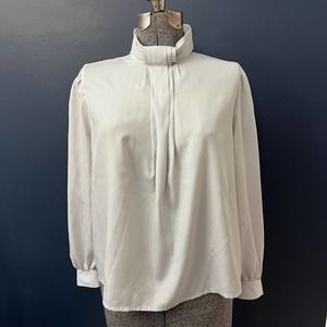 Vintage 70’s/80’s jabot collar blouse JC Penney
